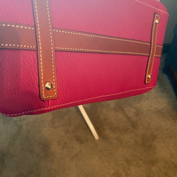Dooney & Bourke new leather pink raspberry colored bag with registration card. - Picture 3 of 5